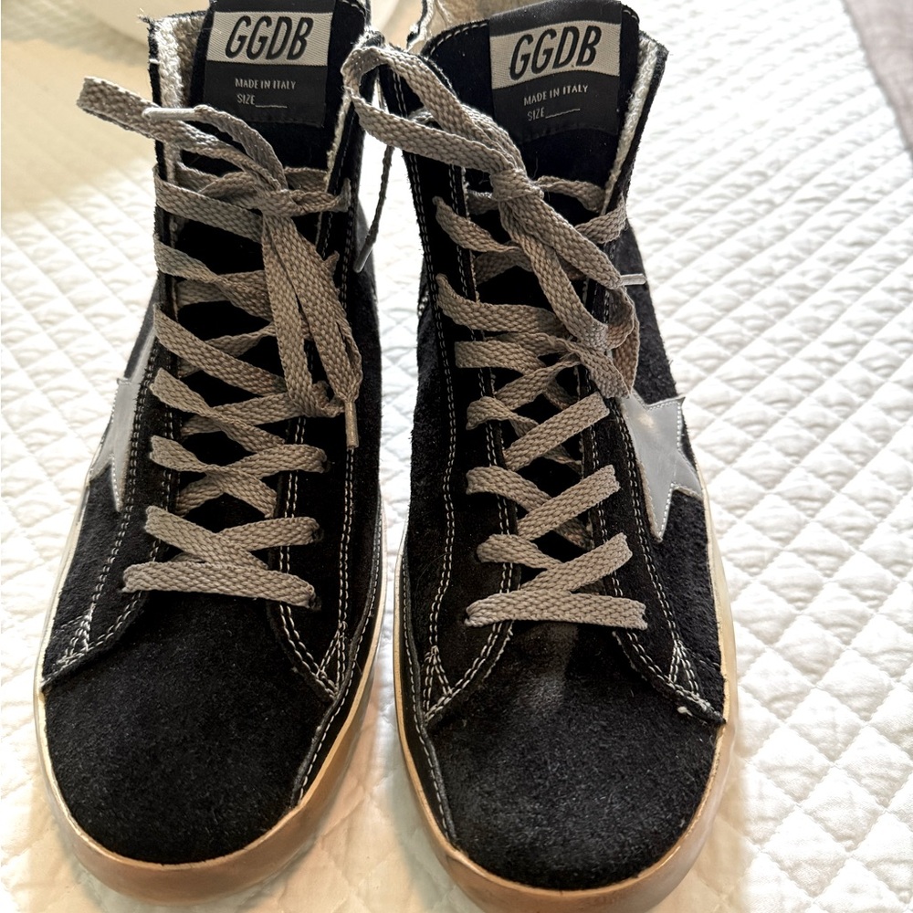 Golden Goose Black Suede Francy Sneakers